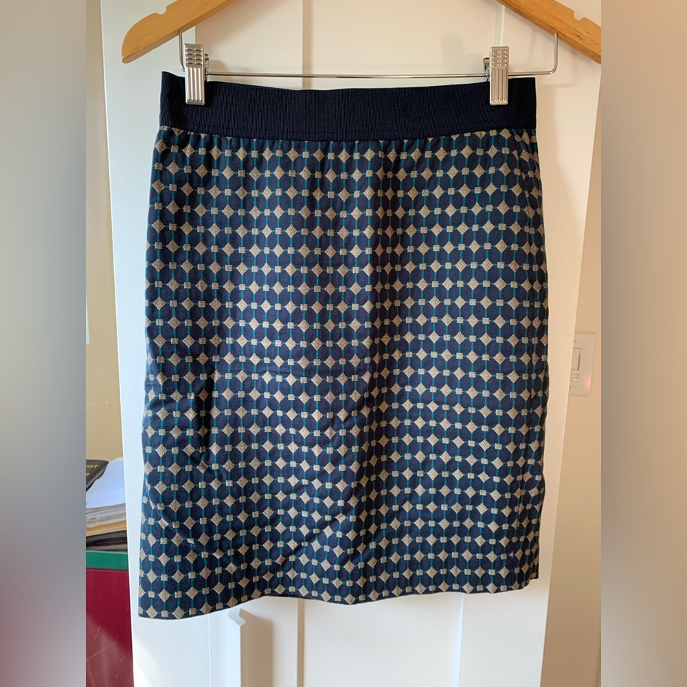 NOT FOR SALE Ann Taylor Jewel Toned Print Pencil Skirt